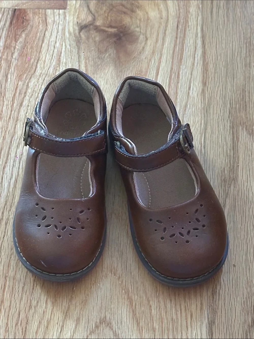 Stride Rite Brown Mary Jane Buckle Shoes